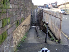 
Disused subway at Eastern end of Newport Station, January 2007